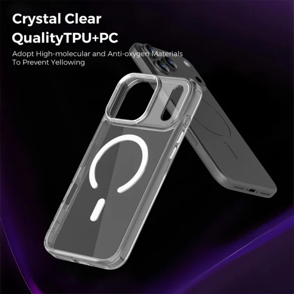 Luxury Anti-Yellow Strong Magnetic Case for iPhone 17 Pro Max Air 16 15 14 13 12 11 Magsafe Shockproof Wireless Charging Cover - Image 6