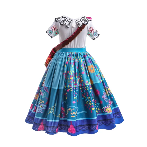 Girls Princess Costume Children Encanto Halloween Swing Flared Clothes Kids Printed Mirabel Cartoon Fantasy Cosplay Dress 3-12Y - Image 2