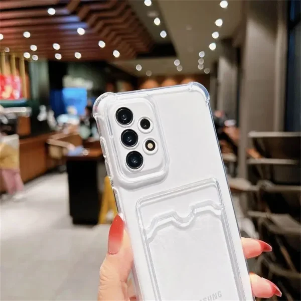 Card Bag Wallet Case for Samsung Galaxy S25 S24 S23 S22 S21 Ultra Plus FE A54 A53 A13 A14 A52 A34 A32 A72 5G Clear Cover Funda - Image 4