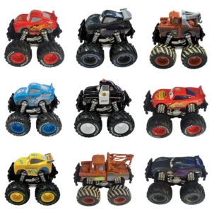 Disney Pixar Cars Big wheel Offroad Metal Cars Lightning McQueen Sheriff Black Storm Jackson Cruz Mater Toy Kids Christmas Gifts