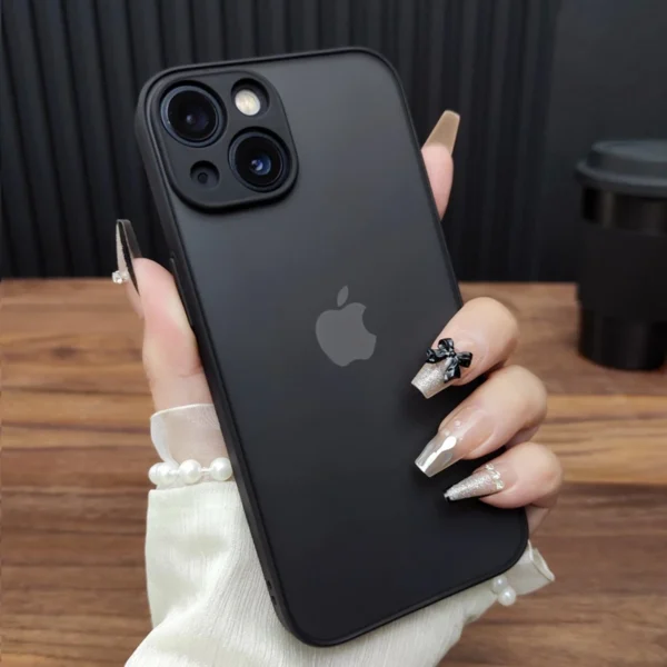 Luxury Transparent Matte Phone Case For iPhone 11 12 13 14 15 16 Pro Max 16E X Xs Max XR 7 8 Plus Bumper Back Cases Cover - Image 3