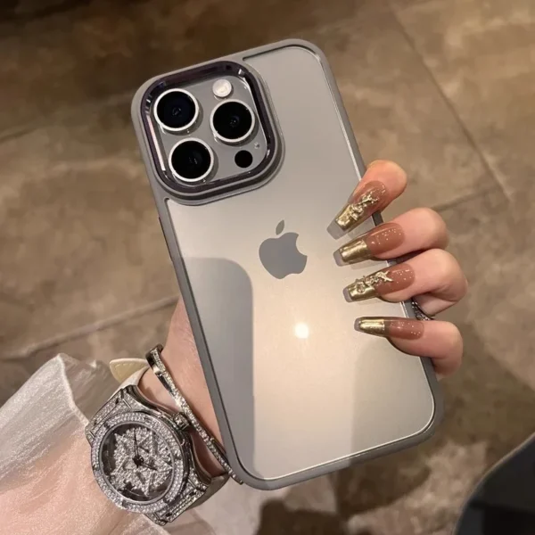 Luxury Transparent Phone Case For iPhone 11 12 13 14 15 16 17 Pro Max Plus Air Clear Shockproof Bumper Cases Cover - Image 2