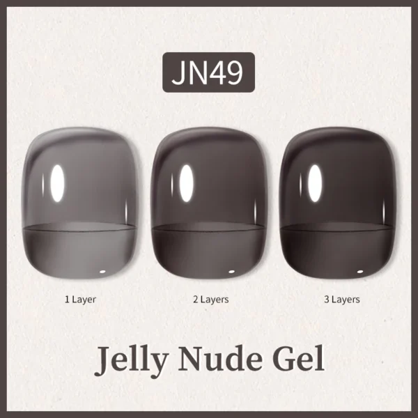 BORN PRETTY Black Jelly Gel Nail Polish 10ml Crystal Translucent Nail Art Vernis Semi Permanent Soak Off UV LED Gel DIY At Home - Image 3