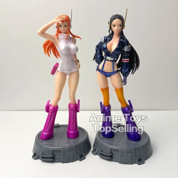 26cm/10.23in Anime One Piece Action Figure Robin Figure Nami Figure PVC Toys Statue Model Collectible Toys Gifts - Image 2