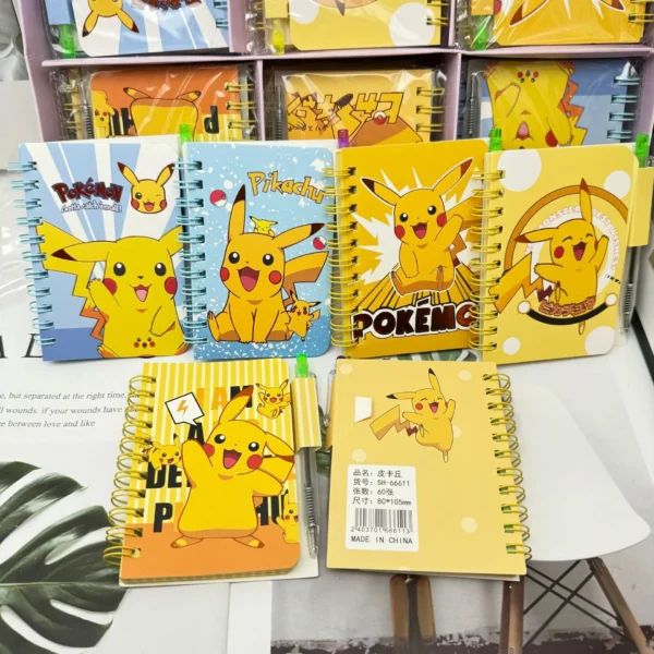 Pokemon Pikachu Notebook Cute Cartoon School Supplies Portable Diary Fashion Office Supplies Coil Book Children Holiday Gift - Image 4