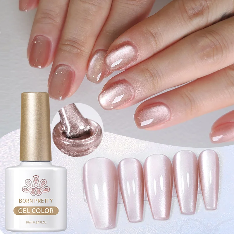 kf-S5faf507200004d99850a9fb0af1d185du BORN PRETTY Silver Moonlight Cat Magnetic Gel Nail Polish White Light Magnetic Nail Sparkling Glitter Semi Permanent Varnish 10m - Image 1