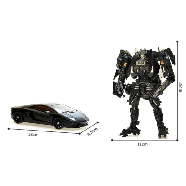 Transformation Robot Toy 4 Dark Lockdown Robot Car Figures Film Version Deformed Car Toy Children's Birthday Gift - Image 6