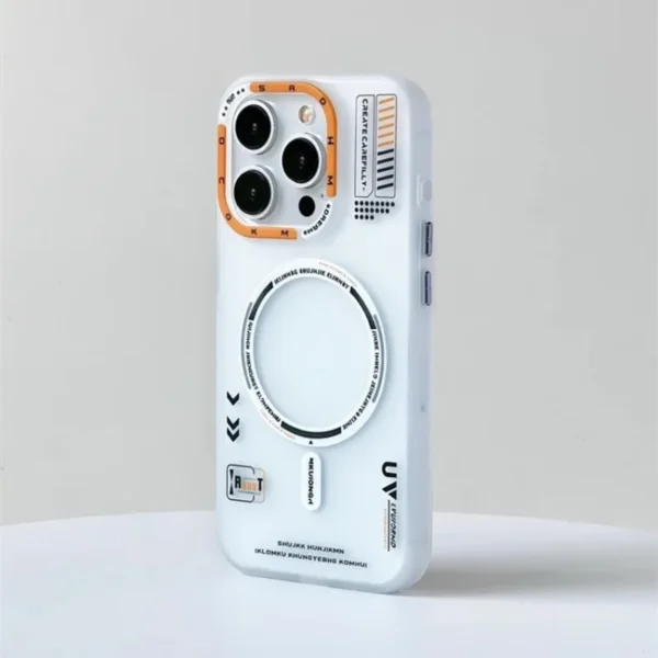 Matte Magnetic Phone Case For iPhone 16 15 13 12 14 Pro Max Magsafe Wireless Charge Frosted Back Metal Lens Frame Buttons Cover - Image 2