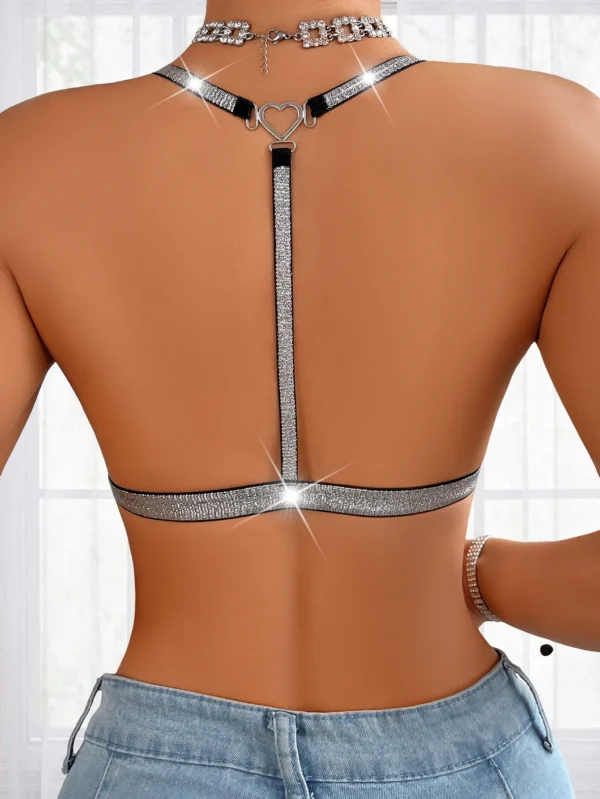 Sexy Backless Women Bras Party Underwear Fashion Female Lingerie Breathable Camisole Removable Bra Front Button Women's Lingerie - Image 2