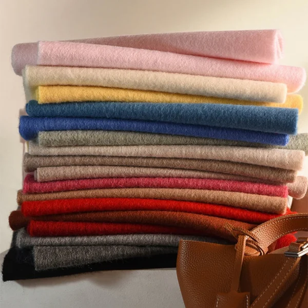 Knitted Scarf Women 100% Wool Winter Warm Scarves Bright Solid Color Design Thickened Shawl Soft Triangle Pashmina Neck 2025 NEW - Image 2