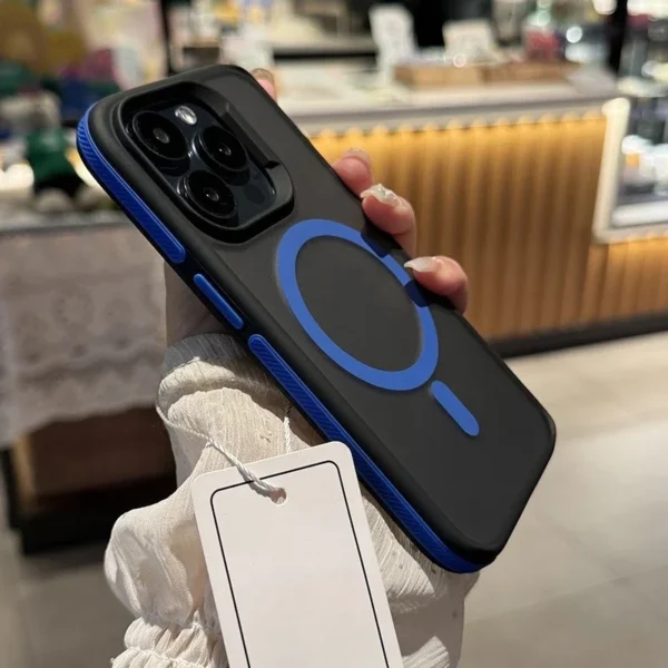 Luxury Magsafe Matte Phone Case For iPhone 11 12 13 14 15 16 17 Pro Max Plus Air Magnetic Bumper Back Cases Cover - Image 3
