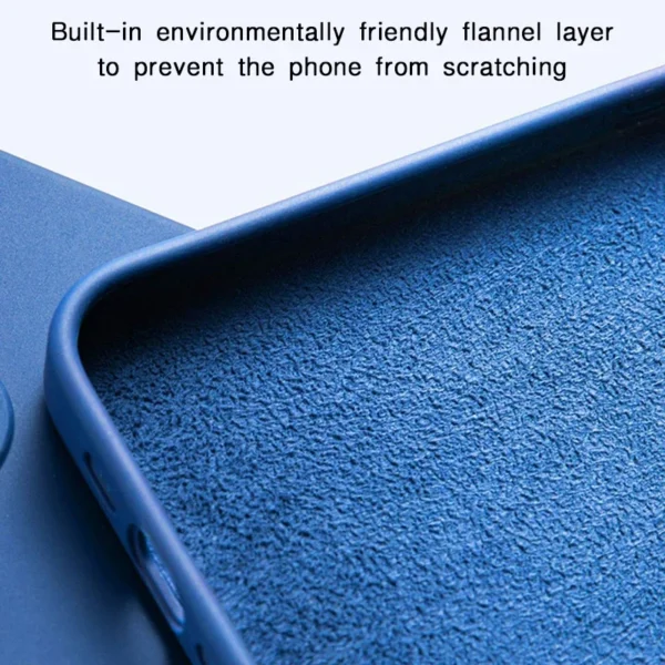 luxury Liquid Silicone Phone Case for Samsung Galaxy S24 S23 Ultra S22 Plus S21 FE S20 Protective Soft Fabric Phone Back Cove - Image 3