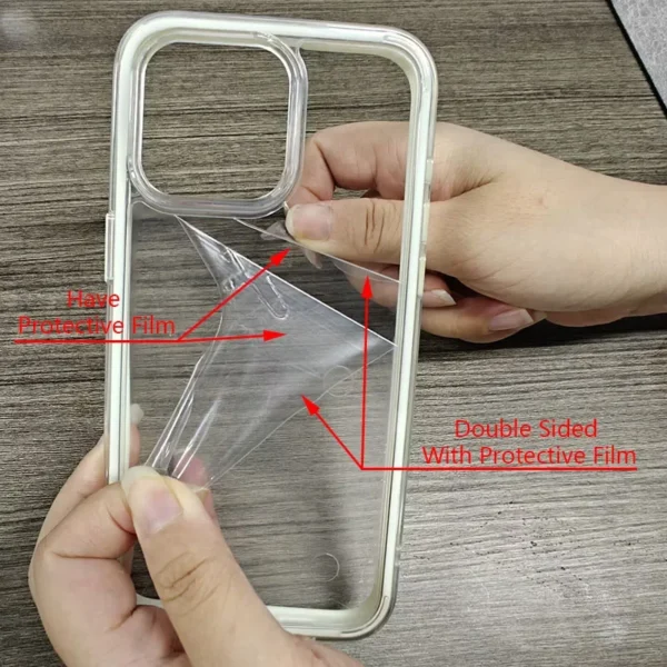Luxury Candy Color Frame Clear Back Phone Case For iPhone 17 Air 16 15 14 13 12 11 Pro Max Plus Acrylic Shockproof Bumper Cover - Image 6