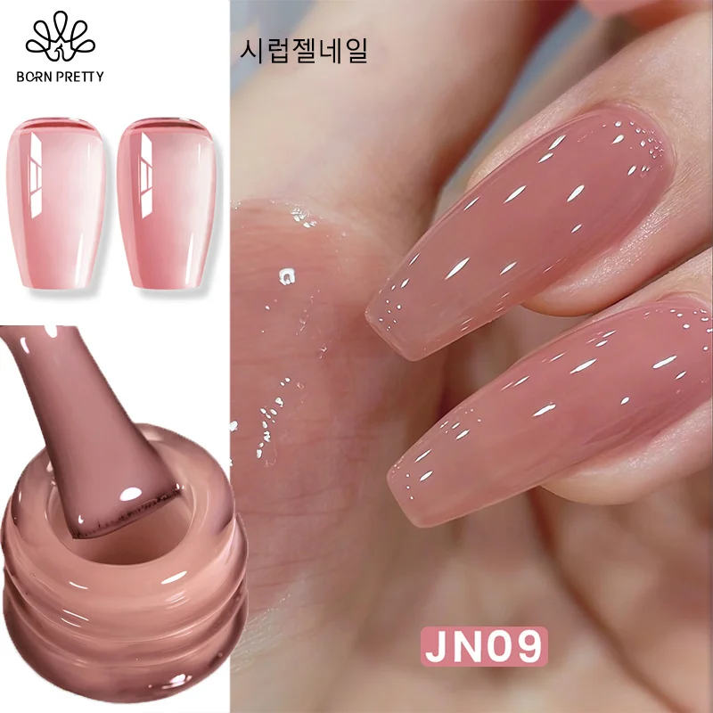 kf-S683b1a4cef874943bf0ef9b7cd634a56l BORN PRETTY 10ml Nude Syrup Gel Jelly Nude Natural Color Semi Permanent Soak Off UV LED Varnish Nail Supplies Manicure - Image 1