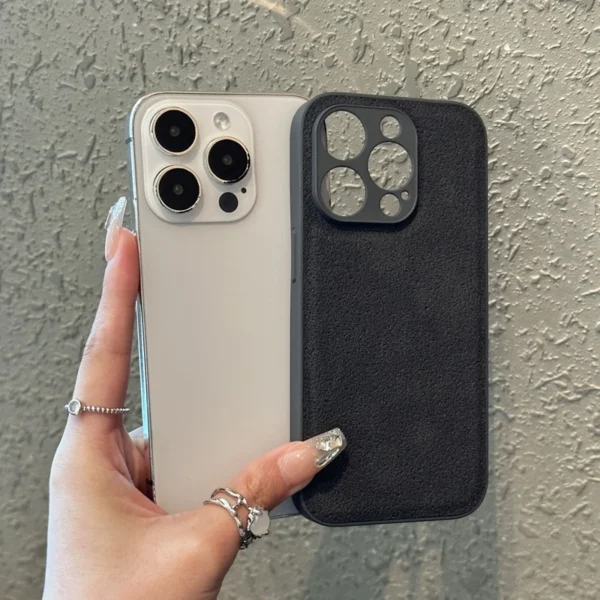 Luxury Leather Moon Pit Pattern Phone Case For iPhone 11 12 13 14 15 16 Pro Max Plus Shockproof Bumper Back Cases Cover - Image 4