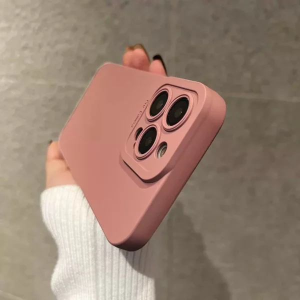 Luxury Liquid Silicone Phone Case For iPhone 11 12 13 14 15 16 17 Pro Max Air Plus Soft Shockproof Bumper Cases Cover - Image 2