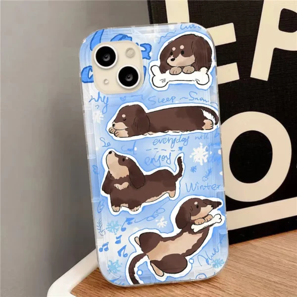 Sunglasses Cat Dog Phone Case for iPhone 11 Case iPhone 16 15 14 13 12 17 Pro Max XR X 8 7 Plus SE Transparent Shockproof Cover - Image 5