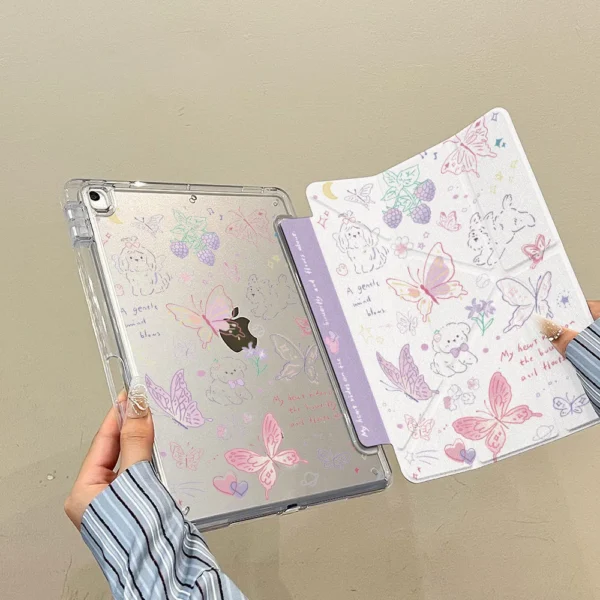 For iPad Air 5 4 3 A16 11th M3 iPad Pro 11 12.9 13 10 Gen 10.5 10.2 9th 8th 6th 5th 9.7" Mini 7 6 Smart Case With Pen Holder - Image 4