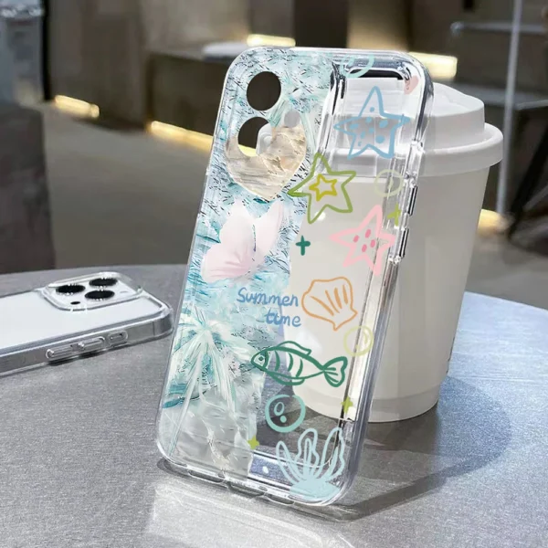 Ocean Animal Cute Phone Case For iPhone 11 Case iPhone 15 13 14 12 17 16 Pro Max 8 7 Plus XR XS SE Clear Protective Cover Funda - Image 5