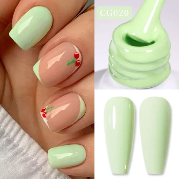 BORN PRETTY Sweet Spring Summer Color Gel Nail Polish 10ml Light Pink Green Yellow Long Lasting Varnis Semi Permanent For Nails - Image 2