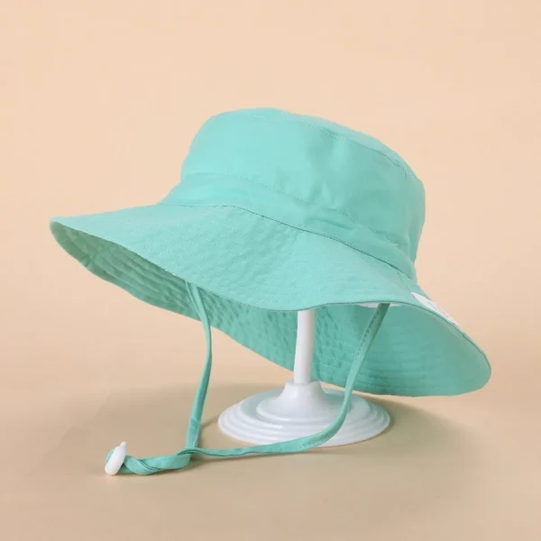 Children Hat Toddler Boys Girls Summer Cartoon Panama Sun Hat Baby Beach Fisherman Bucket Hat Kids Ear Cover Caps 0-8 Years - Image 2