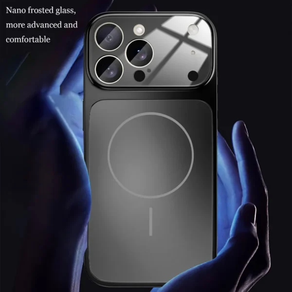 Original Glass Nano Matte Case For iPhone 17 Pro Max Air 16 15 14 13 12 11 17 Pro Magnetic Magsafe Wireless Charging Armor Funda - Image 3
