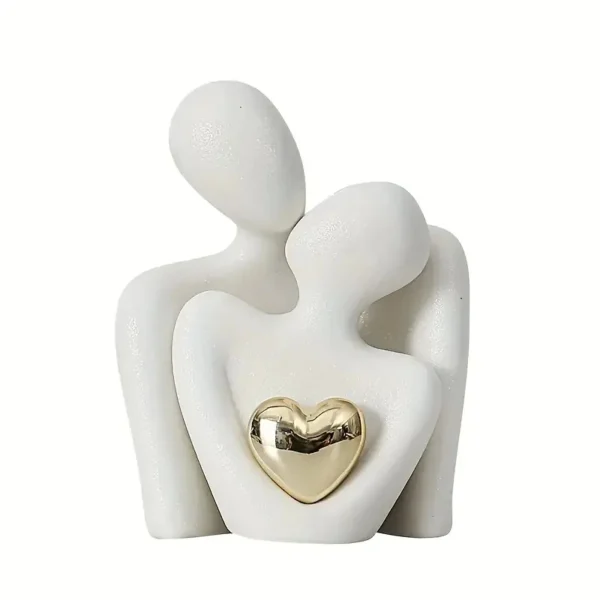 1Pc Romantic Love Embrace Statue Ornament Couple Set Bedroom Interior Decoration Valentine's Day Gift - Image 3