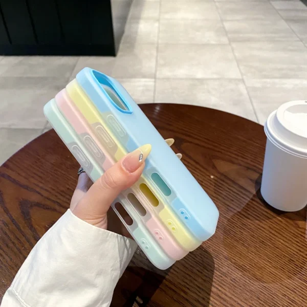 Luxury Candy Color Matte Phone Case For iPhone 11 12 13 14 15 16 17 Pro Max Plus Air Shockproof Bumper Back Cases Cover - Image 3