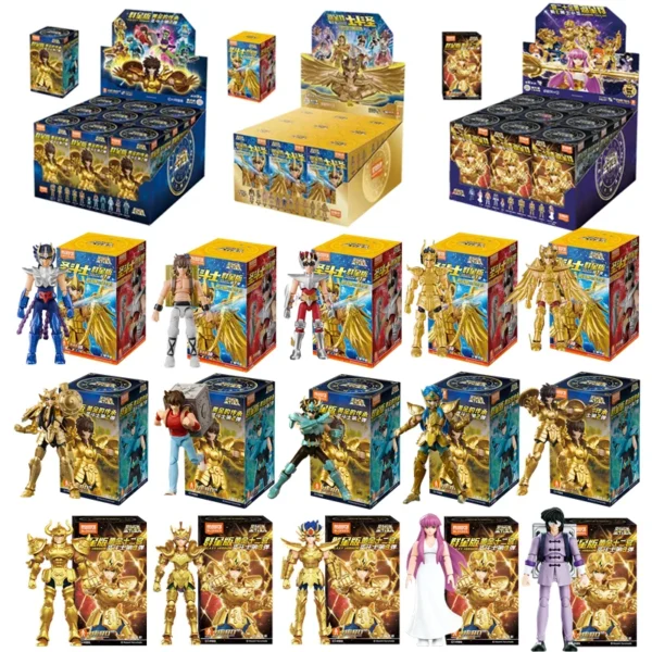 Original Blokees Gold Saint Action Figure Champion Saori Kido Seiya Mu Aiolia Assembly Figure Children Toys Birthday Gift - Image 1