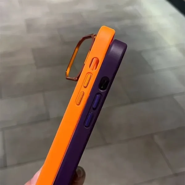 Luxury Bracket Transparent Phone Case For iPhone 17 15 16 14 13 12 Pro Max With Holder Camera Lens Protector Shockproof Cover - Image 5
