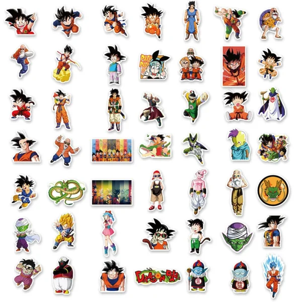 100Pcs Anime Dragon Ball Stickers for Kids Graffiti Skateboard Laptop Water Bottle Motorcycle Cartoon Sticker Toy Decals - Image 5