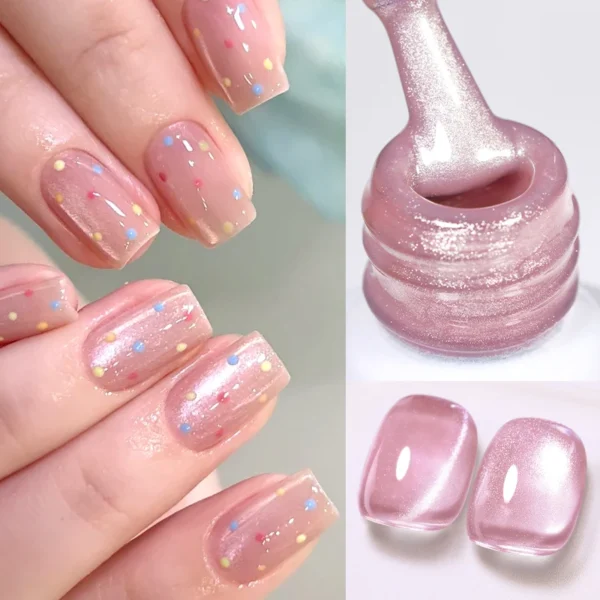 BORN PRETTY 10ml Crescents Bay Colored Cat Magnetic Gel Blue Glitter Shine Soak Off UV Gel Nail Art Varnish Nail Supplies - Image 5