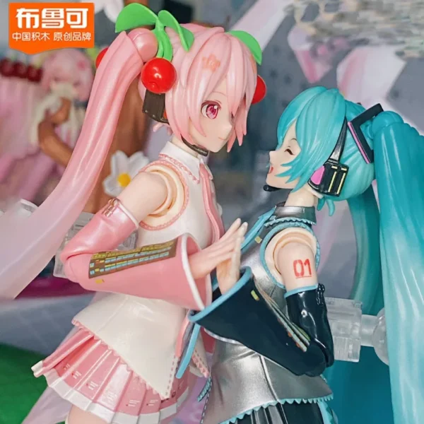 Blokees Hatsune Miku Cartoon Anime Assembly Figurine Toy Anime Action Figure PVC Kids Toys Doll Collection Figures Gift - Image 2