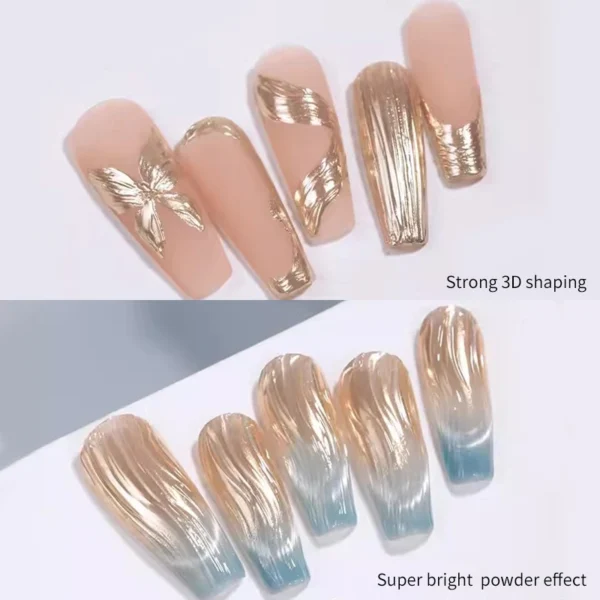 BORN PRETTY 5ml Nail Rhinestones Glue Gel Nail supplies Clear Color Varnis Semi Permanent Gel Nail Glue for Shapeable 3D Nails - Image 4