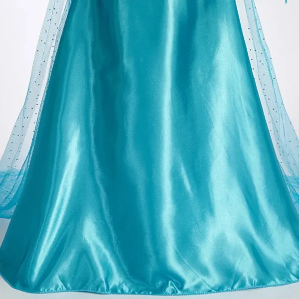 Halloween Elsa Dress for Girls Children Party Princess Costume Kids Disguise with Long Cloak Girl Snow Queen Carnival Clothes - Image 4