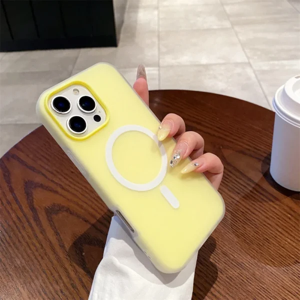 Luxury Candy Magsafe Wireless Charge Matte Case For iPhone 17Air 11 12 13 14 15 16 17 Pro Max Plus Magnetic Bumper Cases Cover - Image 3