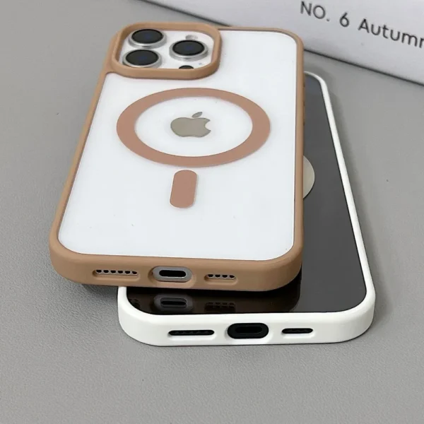 Luxury Original Magsafe Transparent Phone Case For iPhone 16 Plus 15 Pro Max 14 13 12 11 Mini Magnetic Protective Clear Cover - Image 4