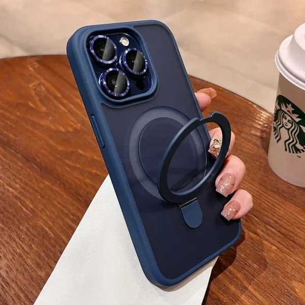 Luxury Magsafe Wireless Charging Case For iPhone 11 12 13 14 15 16 Pro Max Plus Magnetic Ring Bracket Camera Protection Cover - Image 5
