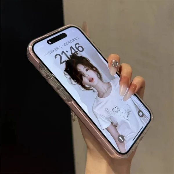 Luxury 2in1 Card Bag Candy Phone Case For iPhone 11 12 13 14 15 16 17 Pro Max Air TPU+PC Shockproof Bumper Back Cases Cover - Image 5