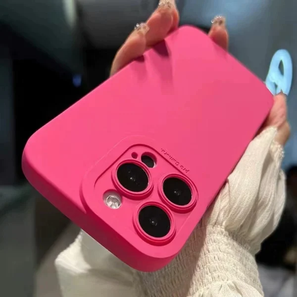 Luxury Liquid Silicone Phone Case For iPhone 11 12 13 14 15 16 17 Pro Max Air Plus Soft Shockproof Bumper Cases Cover - Image 6