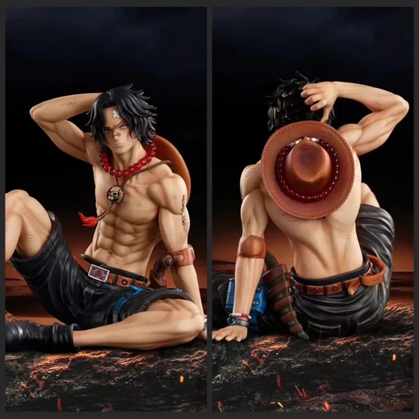 12cm One Piece Ace Anime Figure Portgas D Ace Action Figurine PVC Hassaikai Statue Model Doll Collection Toys Desk Decor Gift - Image 1