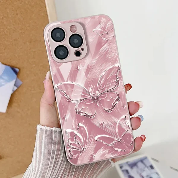 Marble Pattern Phone Case For iPhone 16 Pro Max Case iPhone 15 13 11 12 17 14 Pro Max 16e XR XS 7 8 Plus SE Tempered Glass Cover - Image 3