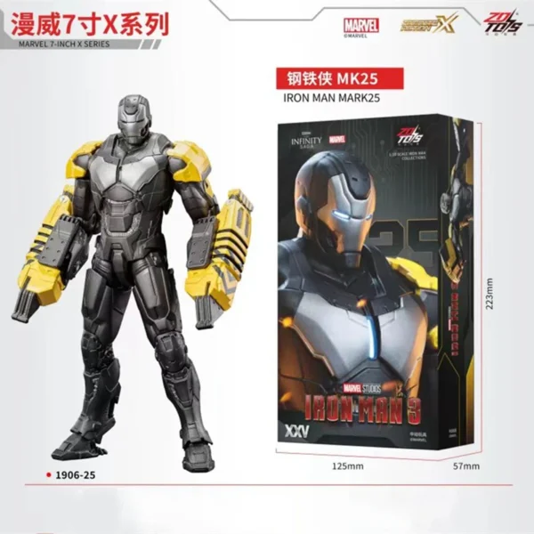 ZD Toys Iron Man Action Figure Mark 35 Red Snapper Iron Man MK 24 MK 22 MK 47 Tony Stark Ironman Figure Action Collect Toy Gift - Image 4