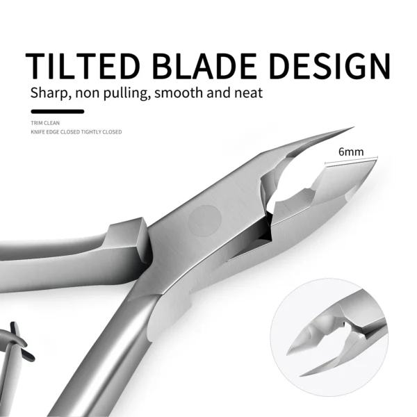 4/5 Pcs Professional Stainless Steel Nail Cutter Scissor Nippers Multi Function Cuticle Pusher Remover Nail Art Care Tools Kits - Image 2