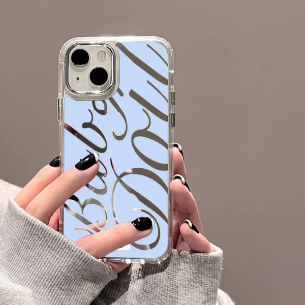 Love Heart Mirror Phone Case For iPhone 11 Case iPhone 16 13 15 14 12 17 Pro Max Air XR XS Make Up Mirror Shockproof Soft Cover - Image 4