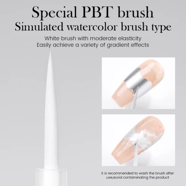 BORN PRETTY Silver Metal Watercolor Nail Polish Ink Natural Air Dry Clear Blossoming Effect Gradient Ink for Diy Marble Nails - Image 5