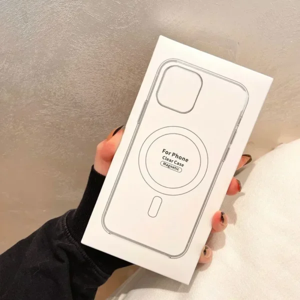 Original For Magsafe Magnetic Wireless Charging Phone Case For iPhone 16 15 14 13 12 11 ProMax mini X XR XS 7 8Plus Clear Cover - Image 2
