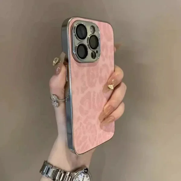 Luxury Leopard Print Phone Case For iPhone 11 12 13 14 15 16 17 Pro Max Plus Air Shockproof Bumber Cases Cover - Image 4