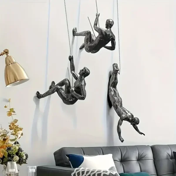Retro Climbing Man Series Statue Wall Decoration Unique Touch Creative Climbing Statue Pendant Party Decoration - Image 7