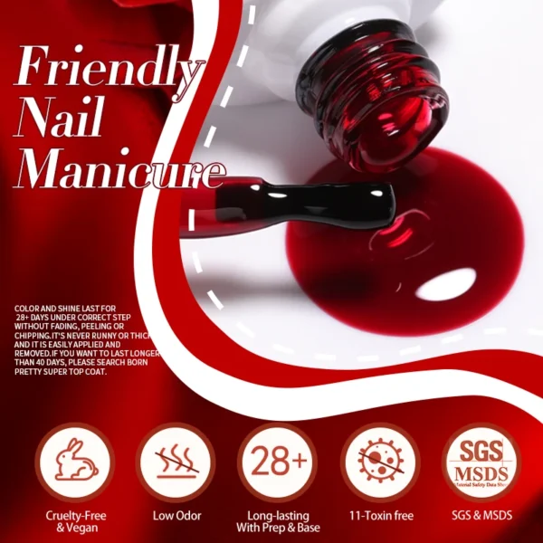 BORN PRETTY 10ml Jelly Nude Gel Nail Polish 50 Colors Semi Transparent Nail Art Nail Supplies Soak off UV LED Nails Gel Varnish - Image 4